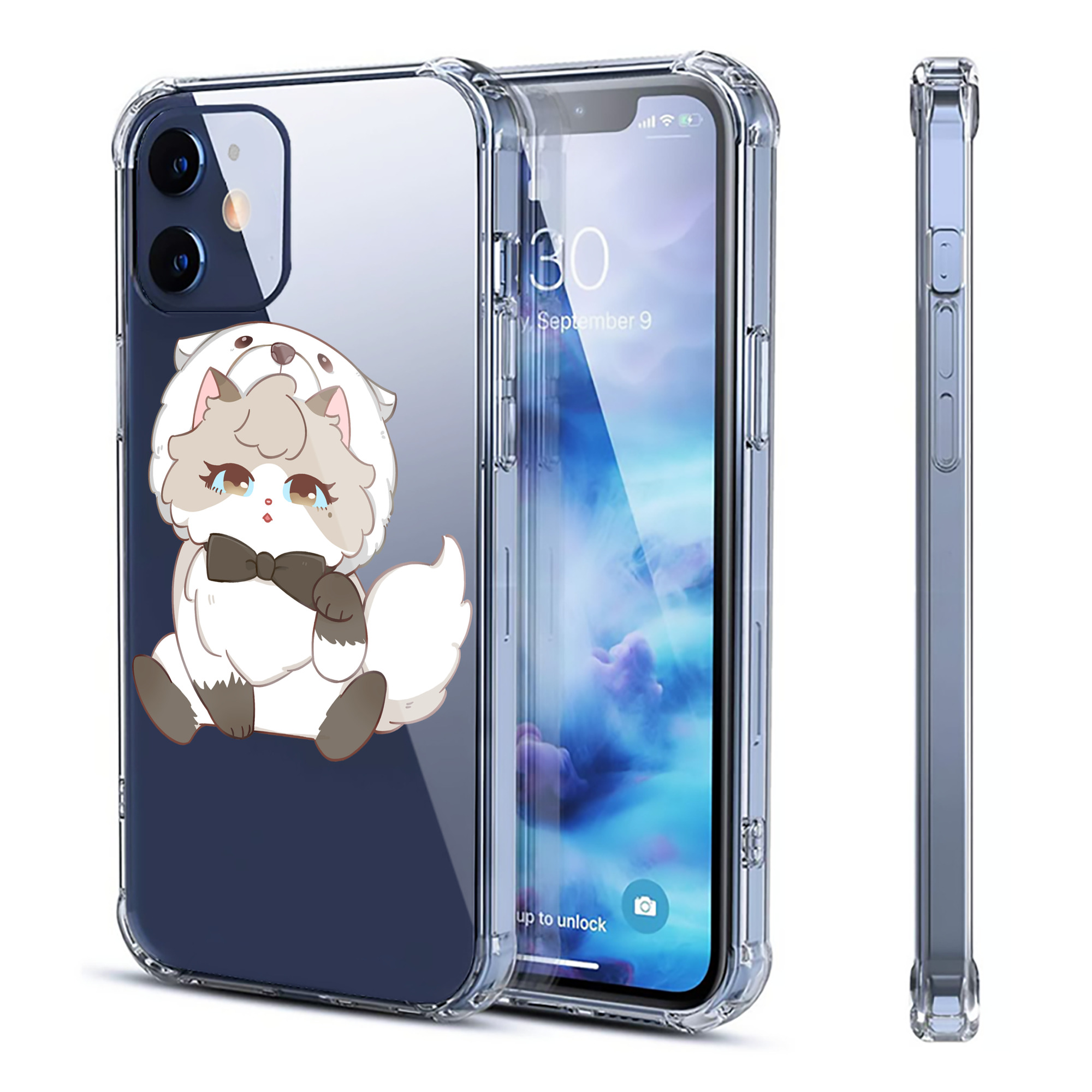 （画像用） SPY×FAMILY间谍家家酒 【iPhone 12シリーズ対応】透明スマホケース（クリアソフトケース）